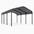 Carport en aluminium et polycarbonate gris 6x3m