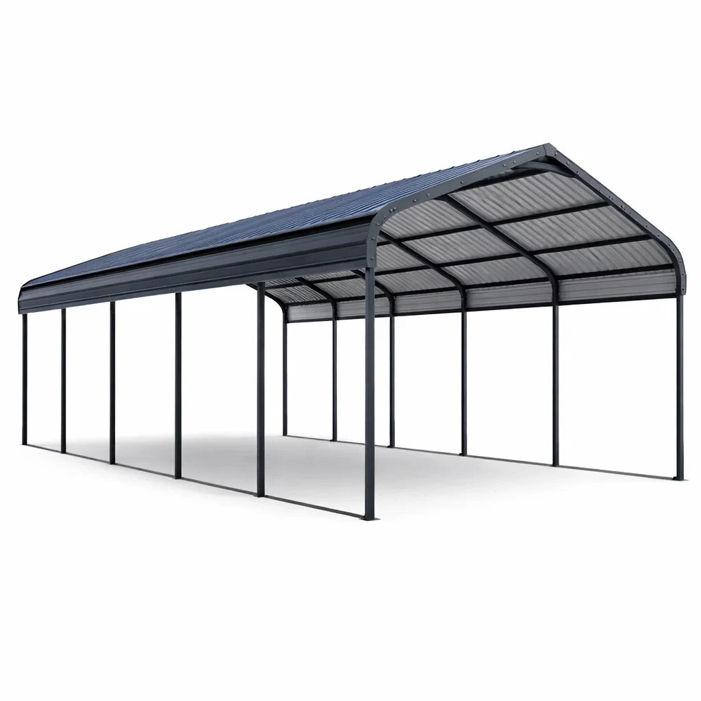 Abri de Voiture en Métal et Polycarbonate 600x300x240 cm