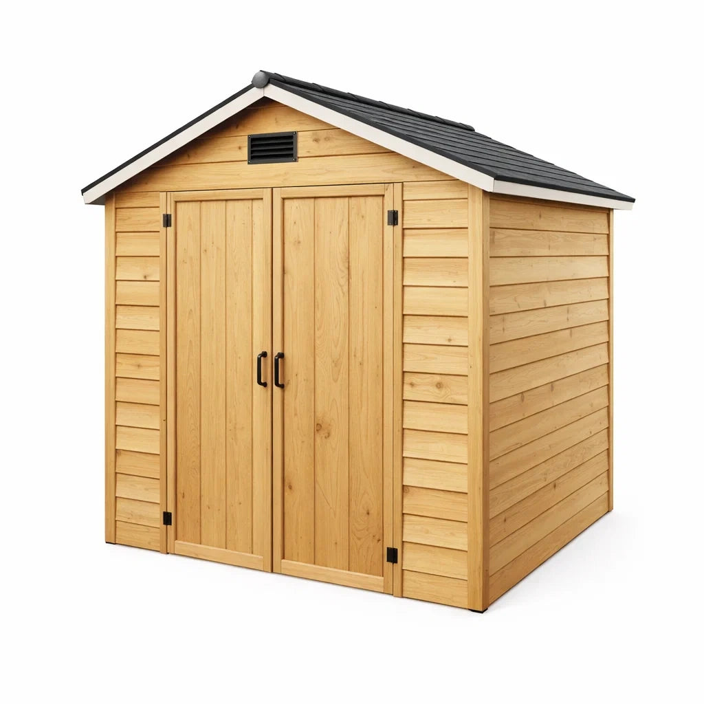 Abri de jardin en bois avec toit en pente 2 x 2 m