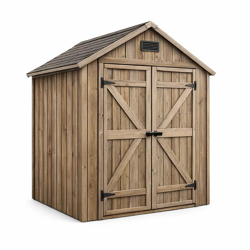 Abri de Jardin en Bois avec Double Porte et Ventilation