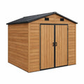 Abri de Jardin en Plastique avec Double Porte 185x152x226 cm