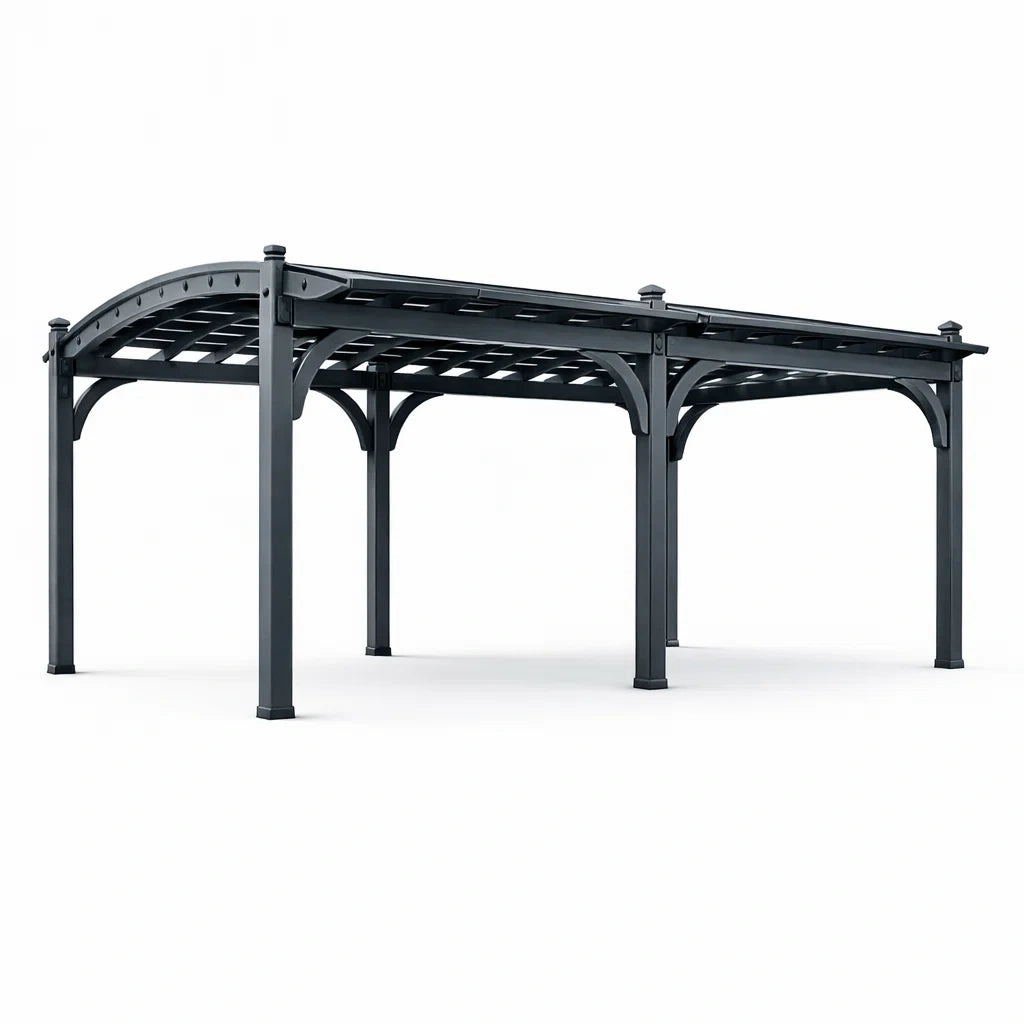 Pergola en Aluminium Anthracite 400x300 cm