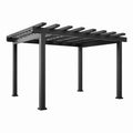 Pergola en aluminium noir 300x300 cm