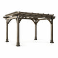 Pergola de jardin en bois marron 3m x 3m