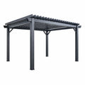 Pergola en aluminium gris foncé 300x400 cm