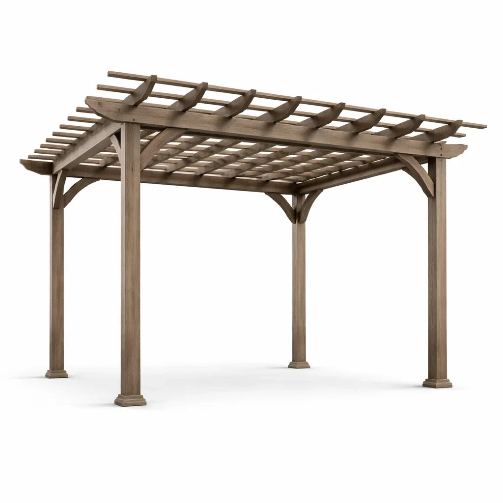 Pergola de Jardin en Bois Brun