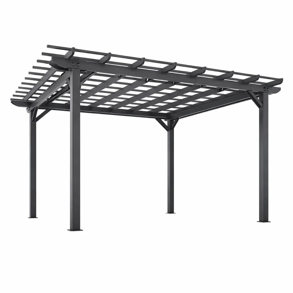 Pergola en Métal Extérieur 3x4m Noir