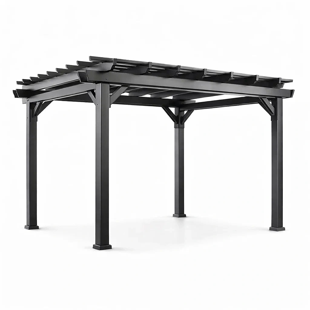 Pergola de Jardin en Métal Noir