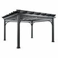 Pergola en aluminium gris anthracite 300x400 cm