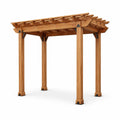 Pergola en bois massif naturel 300x300x240 cm