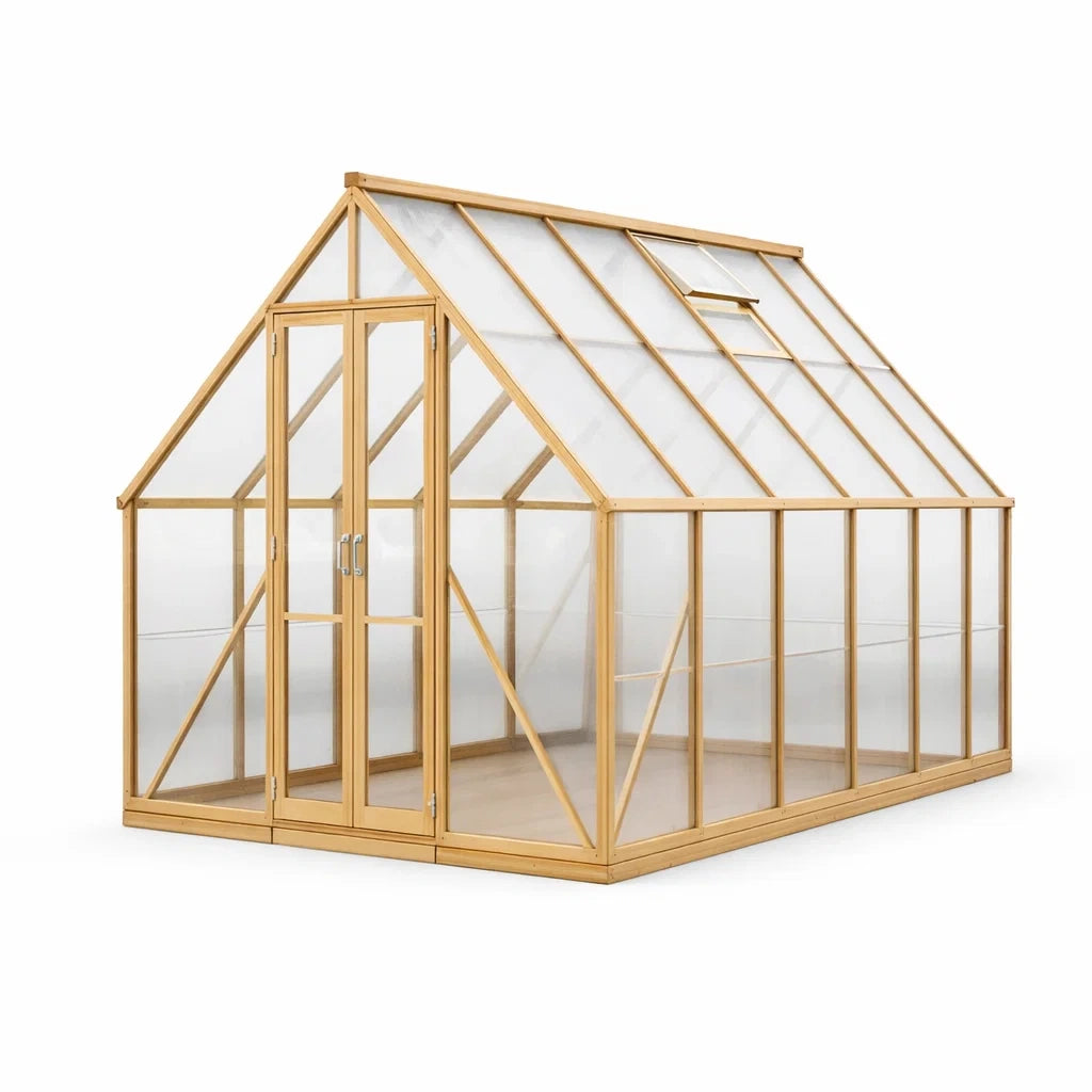 Serre en Bois et Polycarbonate 4mm