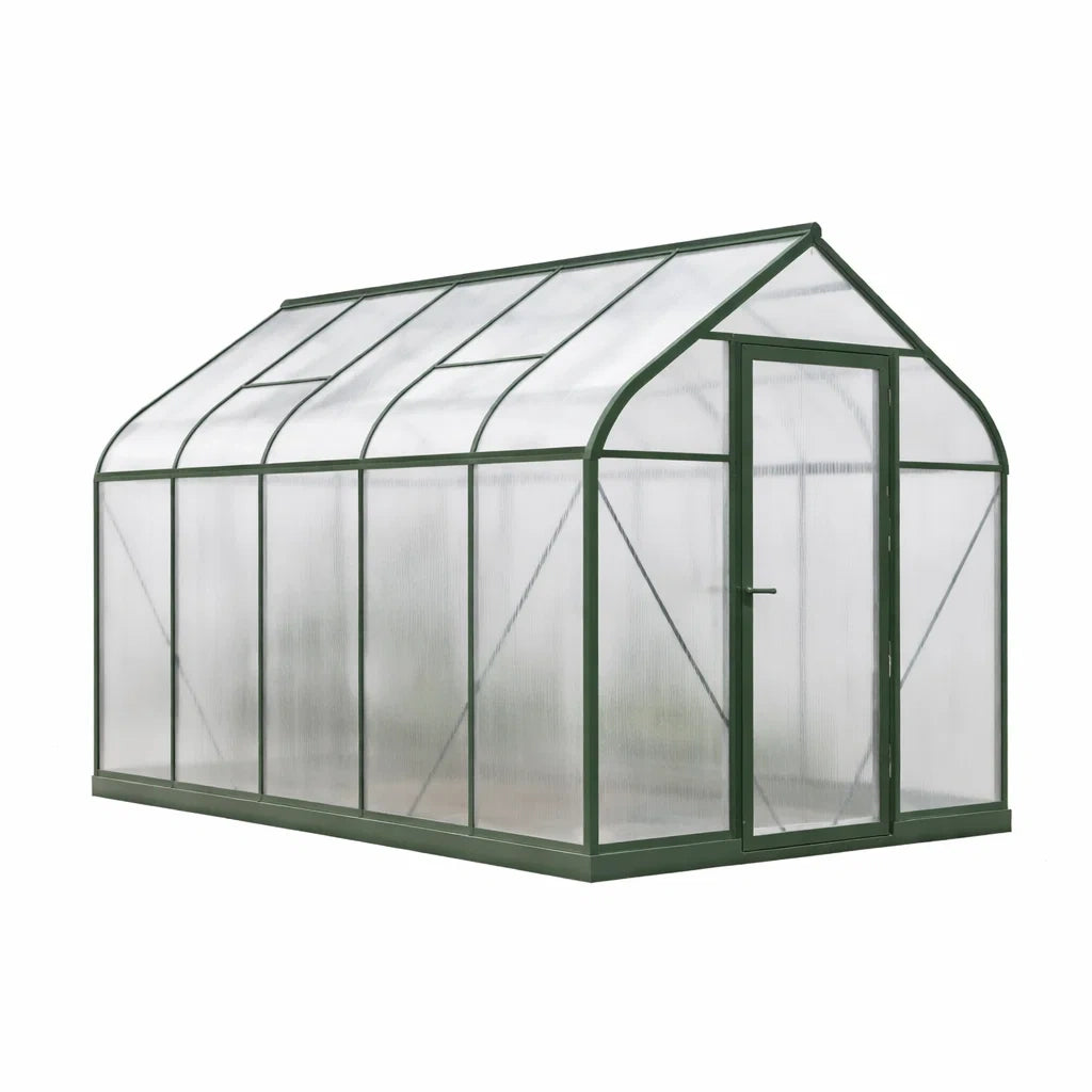 Serre de jardin en aluminium et polycarbonate 4 mm Vert